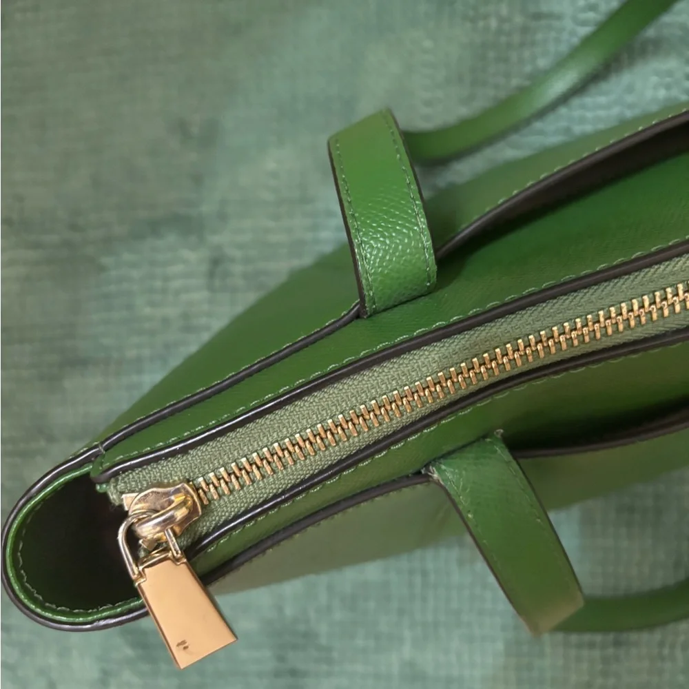 MICHAEL Michael Kors Maddie Green Leather Tote Bag